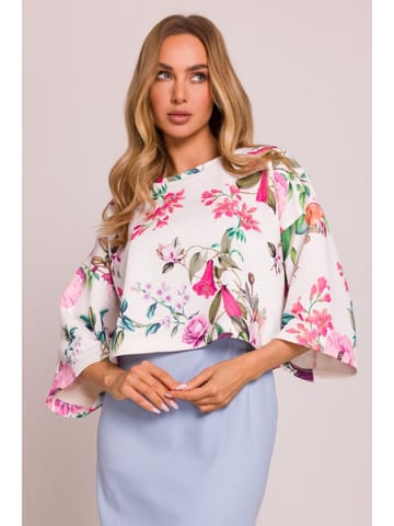⁨M844 Krótka bluza z nadrukiem - model 2 (kolor jak na zdjęciu, rozmiar 2XL/3XL)⁩ w sklepie Wasserman.eu