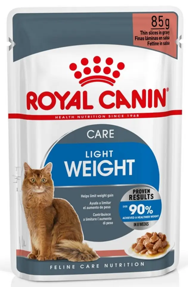 ⁨Royal Canin Light Weight Care w sosie karma mokra dla kotów dorosłych z tendencją do nadwagi saszetka 85g⁩ w sklepie Wasserman.eu