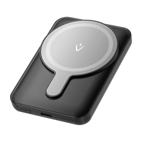Powerbank magnetyczny Vention FHSB0 5000mAh 20 W+ kabel USB-A do USB-C (czarny) w sklepie Wasserman.eu