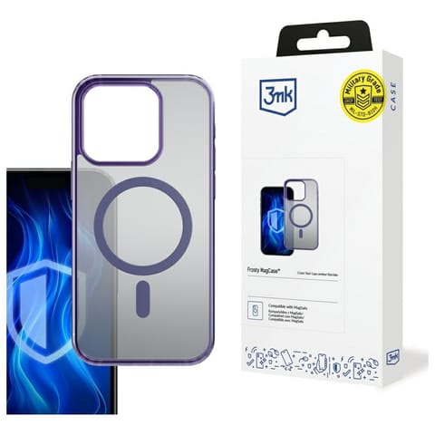 ⁨Etui 3MK Frosty MagCase do iPhone 13 Pro fioletowy⁩ w sklepie Wasserman.eu