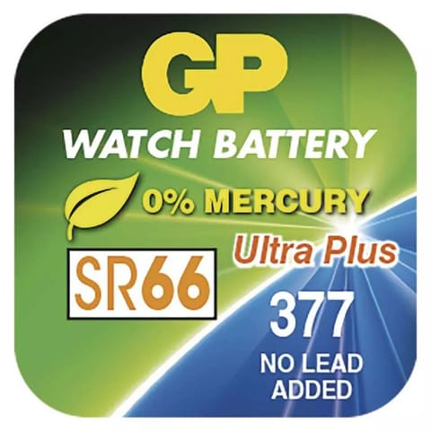 ⁨Bateria jednorazowa alkaliczna, guzikowa, SR626SW, 1.55V, GP, blistr, 10-pack, Ultra plus⁩ w sklepie Wasserman.eu