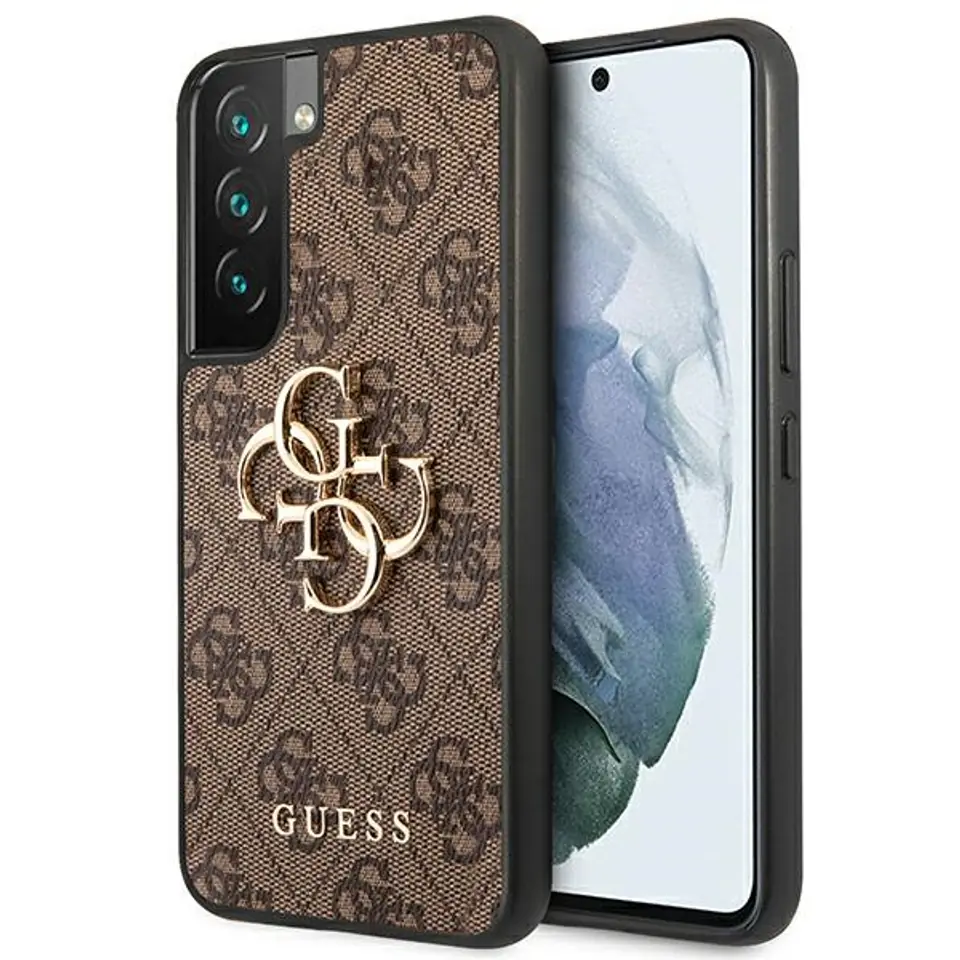 ⁨Guess 4G Big Metal Logo - Etui Samsung Galaxy S22 (brązowy)⁩ w sklepie Wasserman.eu