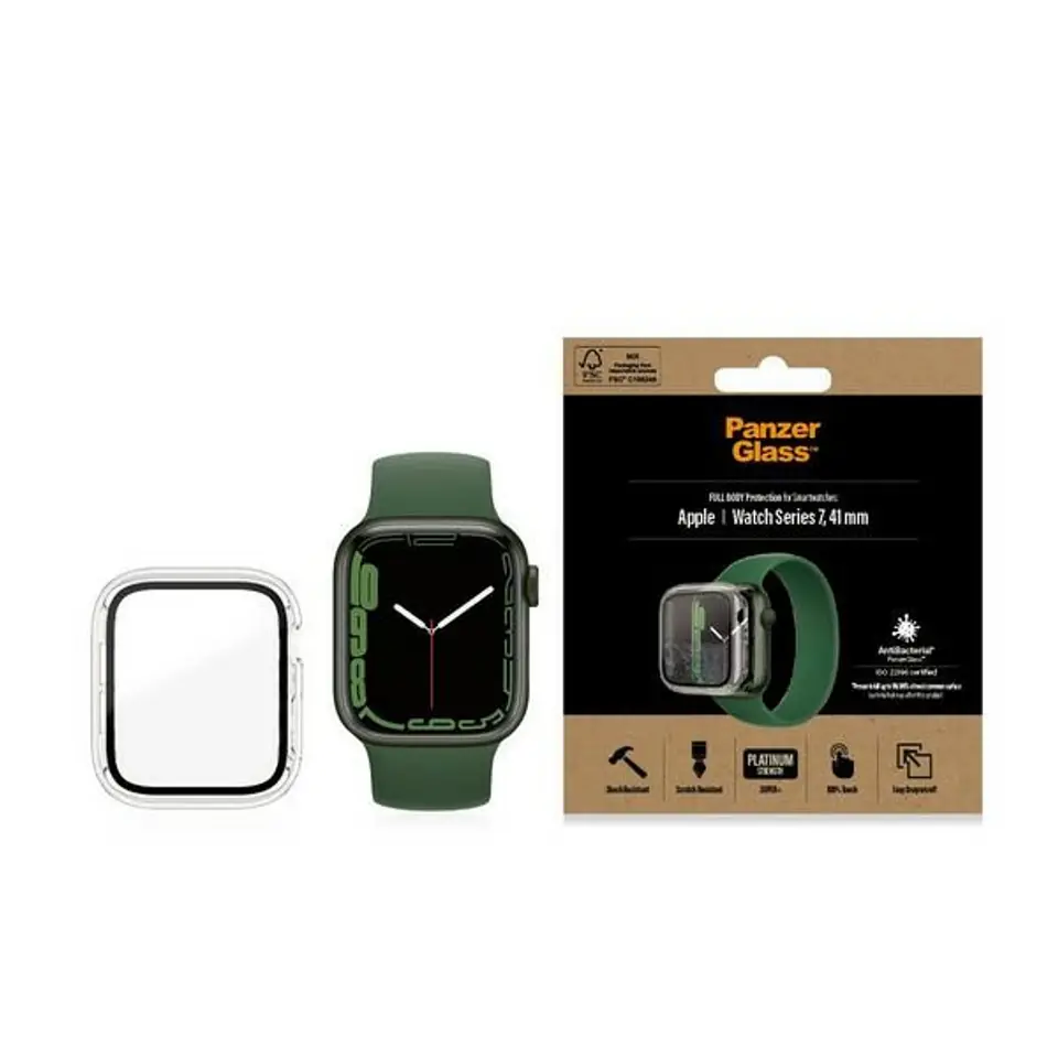 ⁨PanzerGlass Full Body Apple Watch 7 41mm transparent AB 3658⁩ at Wasserman.eu