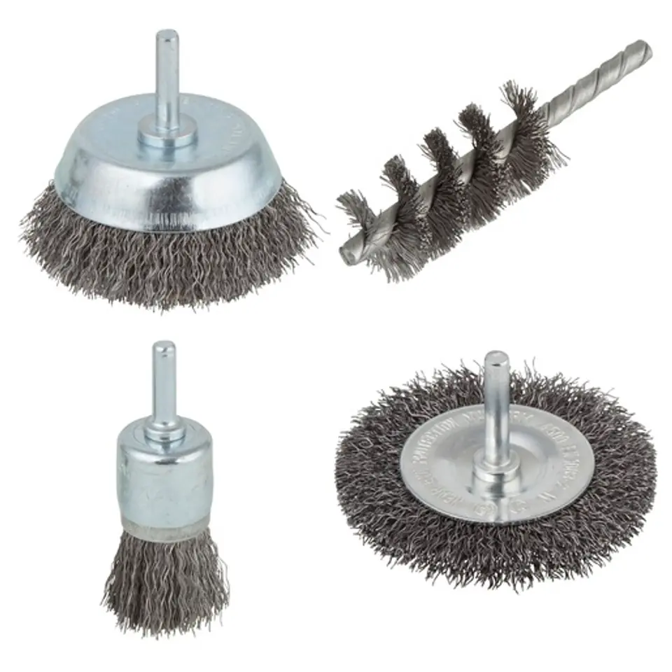 ⁨SET OF WIRE BRUSHES 4PCS.⁩ at Wasserman.eu