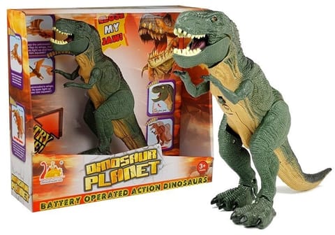 Dinozaur Tyranozaur Na Baterie Zielony Chodzi w sklepie Wasserman.eu