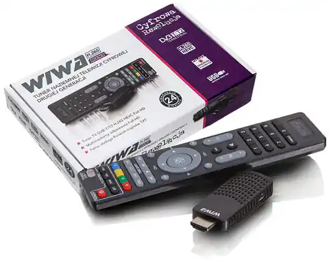 ⁨Tuner DVB-T2 HEVC Dekoder Wiwa H.265 Mini⁩ w sklepie Wasserman.eu