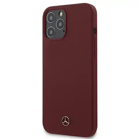 ⁨Mercedes MEHCP12LSILRE iPhone 12 Pro Max 6.7" red/red hardcase Silicone Line⁩ at Wasserman.eu