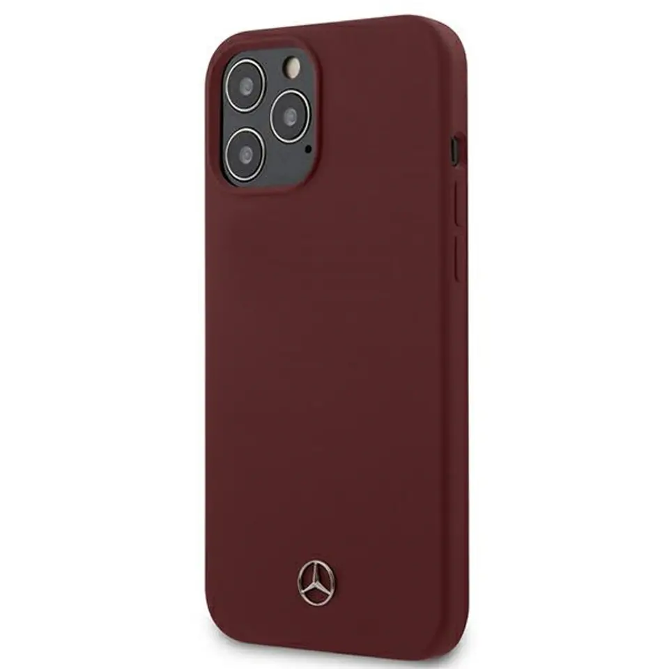 ⁨Mercedes MEHCP12LSILRE iPhone 12 Pro Max 6,7" czerwony/red hardcase Silicone Line⁩ w sklepie Wasserman.eu