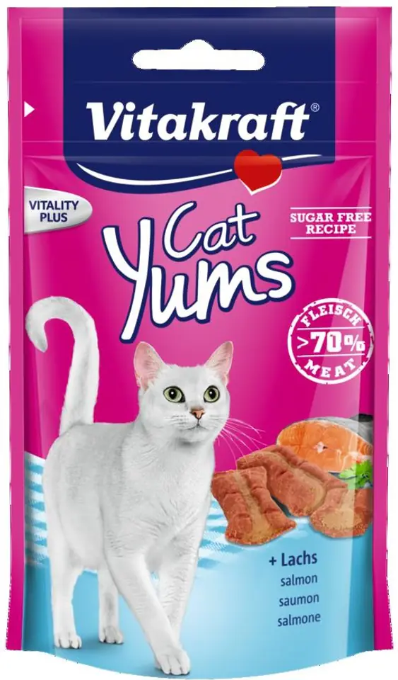 ⁨VITAKRAFT CAT YUMS ŁOSOŚ 40g przysmak d/kota⁩ w sklepie Wasserman.eu