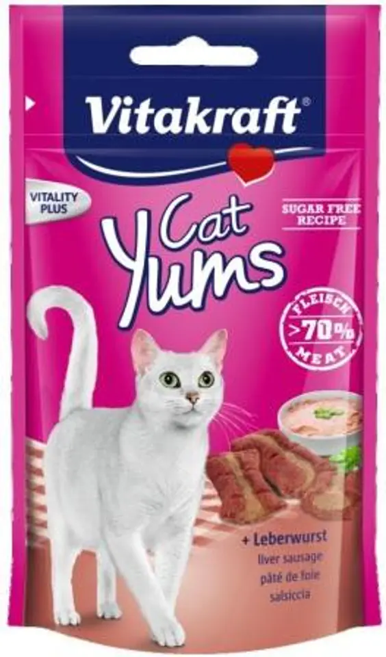 ⁨VITAKRAFT CAT YUMS LIVER 40g delicacy d/cat⁩ at Wasserman.eu