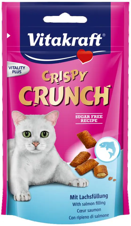 ⁨VITAKRAFT CRISPY CRUNCH łosoś 60g przysmak d/kota⁩ w sklepie Wasserman.eu