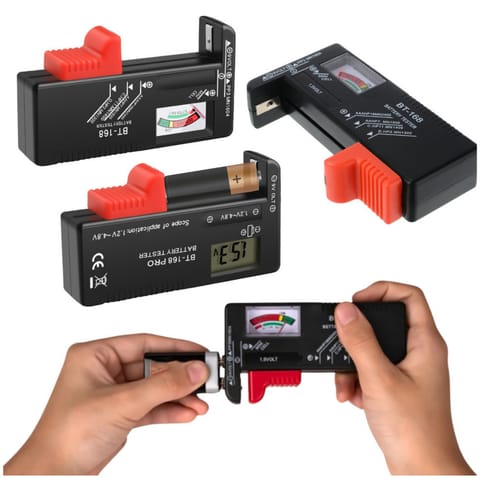 ⁨Uniwersalny Cyfrowy Tester Miernik Baterii Akumulatorów⁩ w sklepie Wasserman.eu