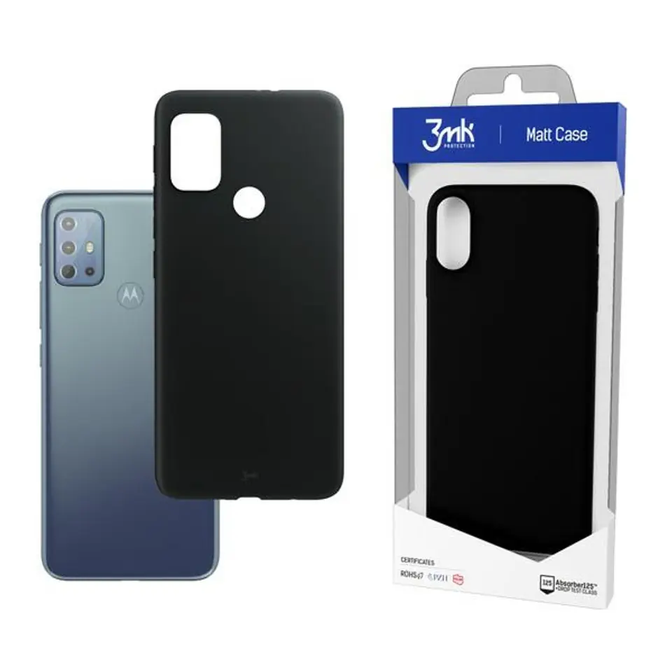 ⁨3MK Matt Case Motorola Moto G20 black/black⁩ at Wasserman.eu