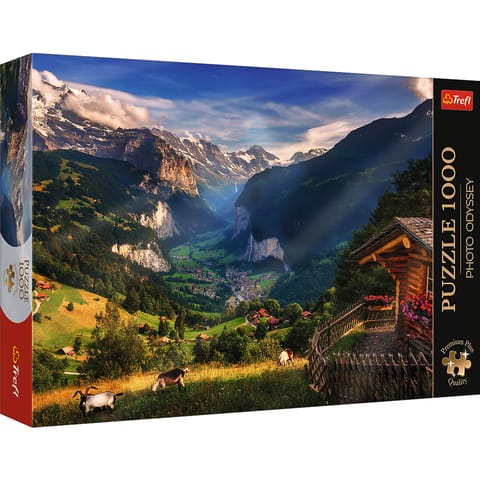 ⁨Puzzle - 1000 Premium Plus - Photo Odyssey: Lauterbrunnen - Trefl 10821⁩ w sklepie Wasserman.eu