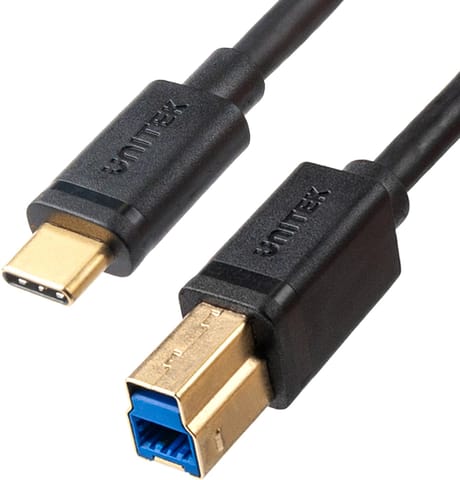 ⁨Unitek C14096BK USB-C to USB-B 3.0 Printer Cable, 2m⁩ at Wasserman.eu