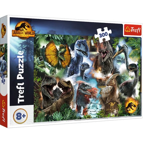 ⁨Puzzle - 300 - Ulubione dinozaury - Universal Jurassic World 23013⁩ w sklepie Wasserman.eu