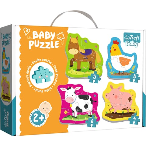 ⁨Puzzle - Baby Classic - Zwierzęta na wsi - Trefl Baby 36070⁩ w sklepie Wasserman.eu