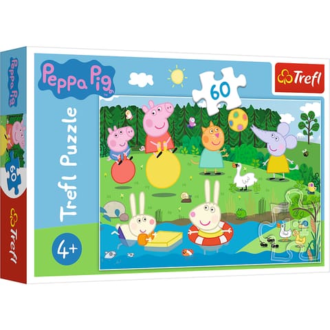 ⁨Puzzle - 60 - Wakacyjna zabawa - Peppa Pig 17326⁩ w sklepie Wasserman.eu