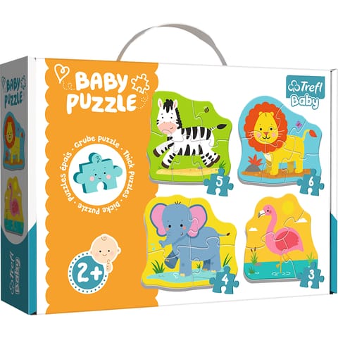 ⁨Puzzle - Baby Classic - Zwierzątka na safari / Trefl Baby 36073⁩ w sklepie Wasserman.eu