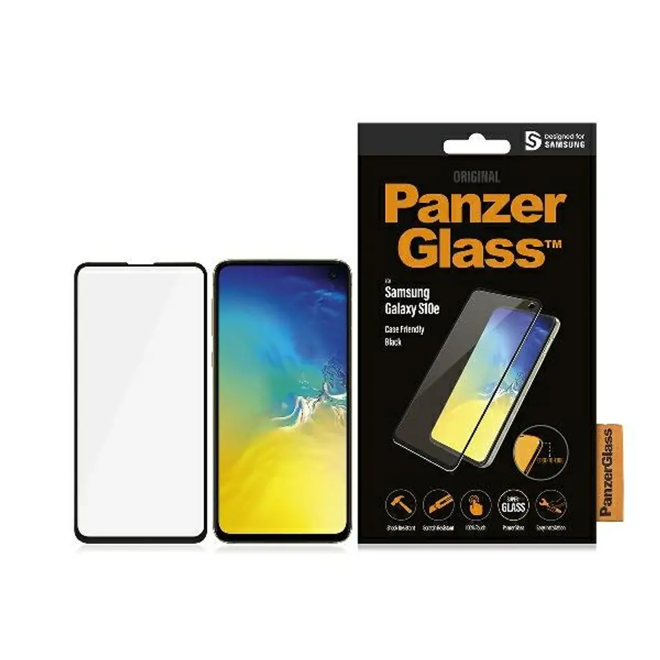 ⁨PanzerGlass E2E Super+ Samsung S10e G970 Case Friendly czarny/black⁩ w sklepie Wasserman.eu