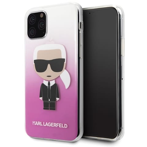 ⁨Karl Lagerfeld KLHCN58TRDFKPI iPhone 11Pro różowy/pink Gradient Ikonik Karl⁩ w sklepie Wasserman.eu