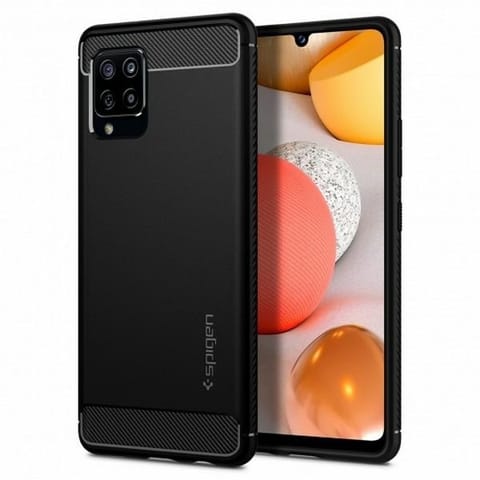 ⁨Spigen Rugged Armor Samsung A426 A42 5G black/black matte ACS02113⁩ at Wasserman.eu