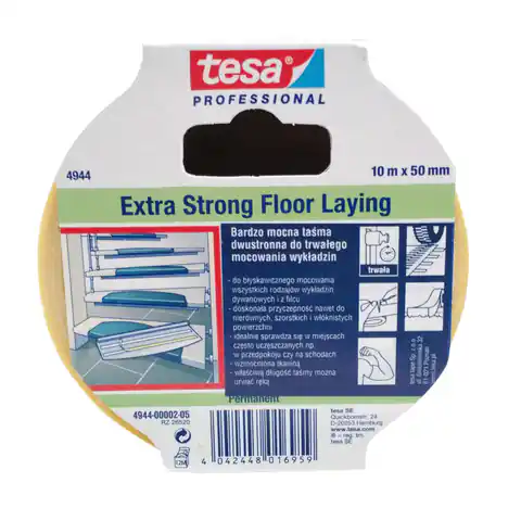 ⁨Double-sided tape for linings prof.extra strong-strong 10m:50mm⁩ at Wasserman.eu