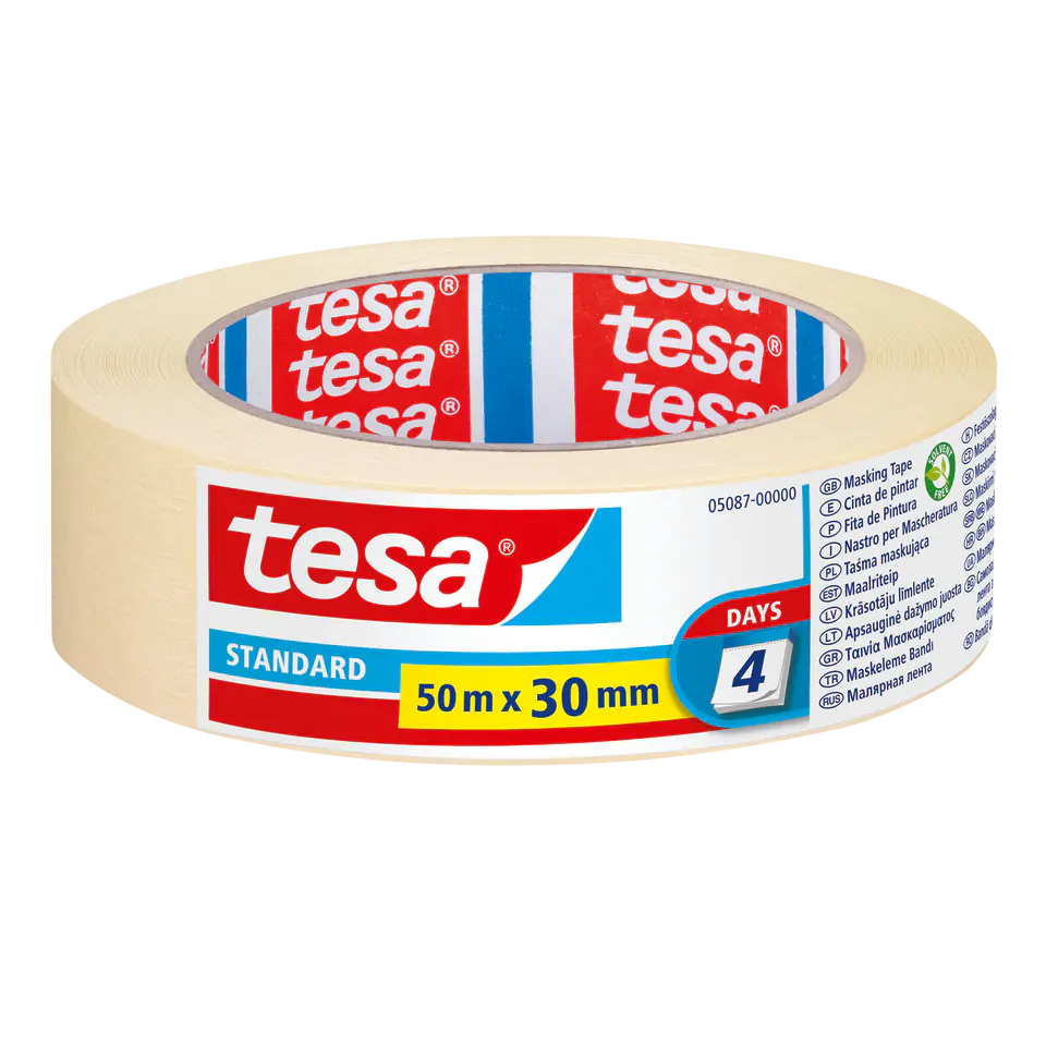 ⁨Masking tape standard 4 days 50m:30mm⁩ at Wasserman.eu