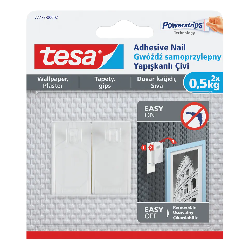 ⁨Self-adhesive nails 2pcs up to 500g for wallpaper (+3 pl.)⁩ at Wasserman.eu