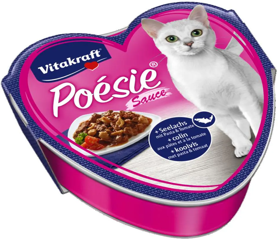 ⁨VITAKRAFT POESIE SAUCE cod/pasta/tomato85g cat⁩ at Wasserman.eu