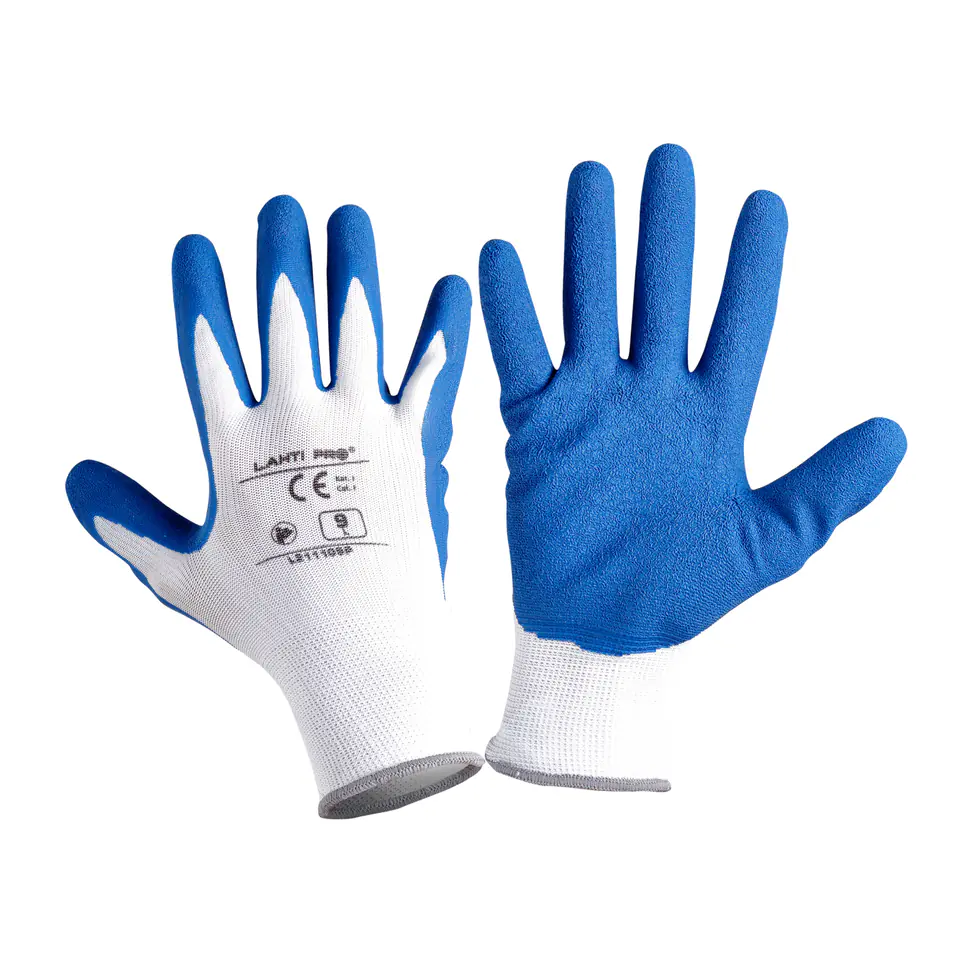 ⁨Latex gloves navy blue-white l211109p, 12 pairs, "9", ce,lahti⁩ at Wasserman.eu