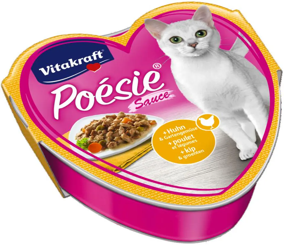 ⁨VITAKRAFT POESIE SAUCE chicken/vegetables 85g d/cat⁩ at Wasserman.eu