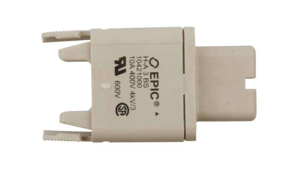 ⁨Connector insert 3P+PE female 23A 400V EPIC H-A 3 BS 10421000⁩ at Wasserman.eu