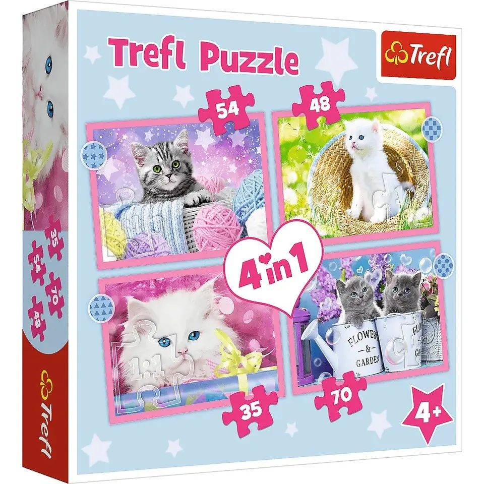 ⁨Puzzle 4in1 Funny kitties⁩ at Wasserman.eu