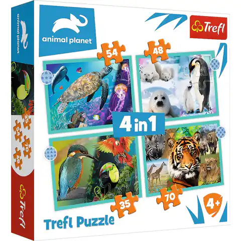 ⁨Puzzle 4in1 Mysterious animal world⁩ at Wasserman.eu