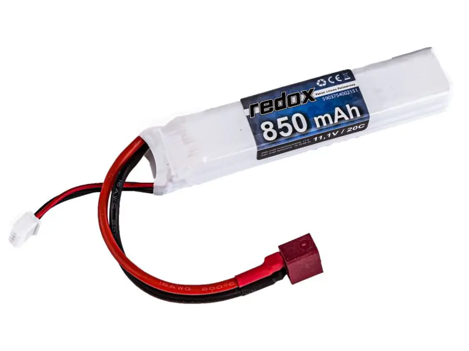 ⁨Pakiet Akumulator Redox LiPo 11,1V 850mAh 20c⁩ w sklepie Wasserman.eu