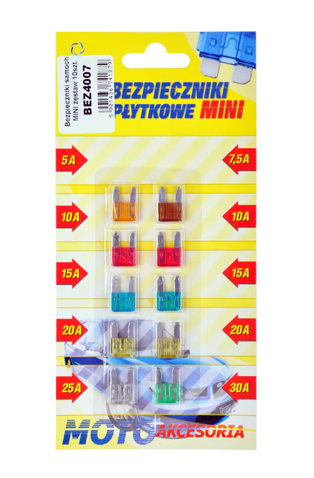 ⁨Car fuses MINI set of 10pcs.⁩ at Wasserman.eu