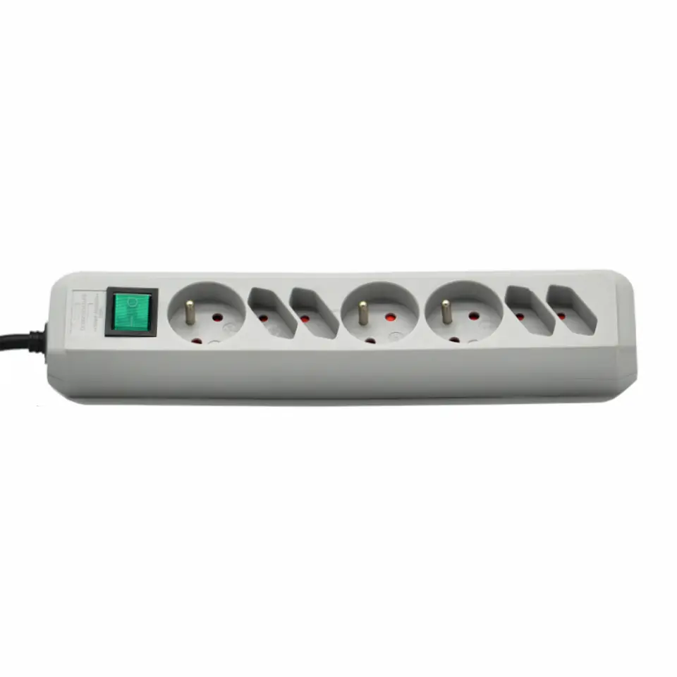 ⁨Power strip Eco Line 3+4 sockets 1,5m grey Brennenstuhl 1150754⁩ at Wasserman.eu