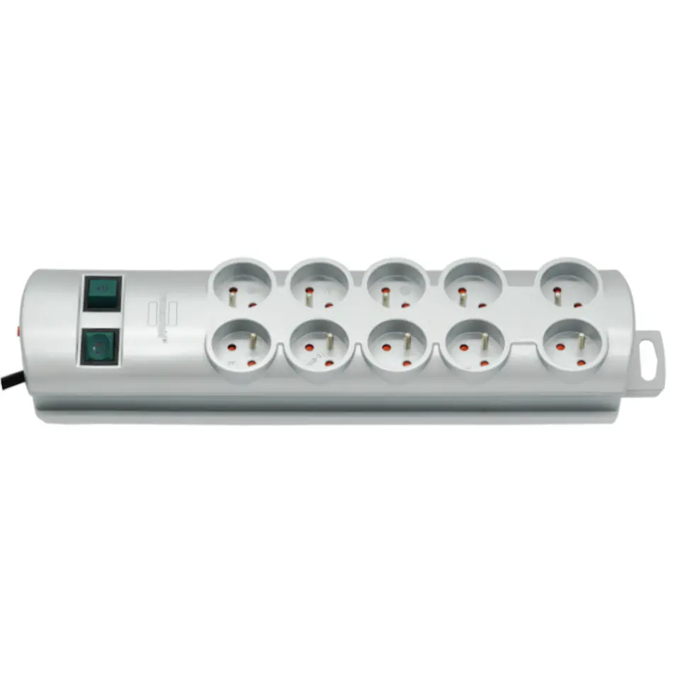 ⁨Primera Line power strip 10 sockets 2m silver Brennenstuhl 1153394120⁩ at Wasserman.eu