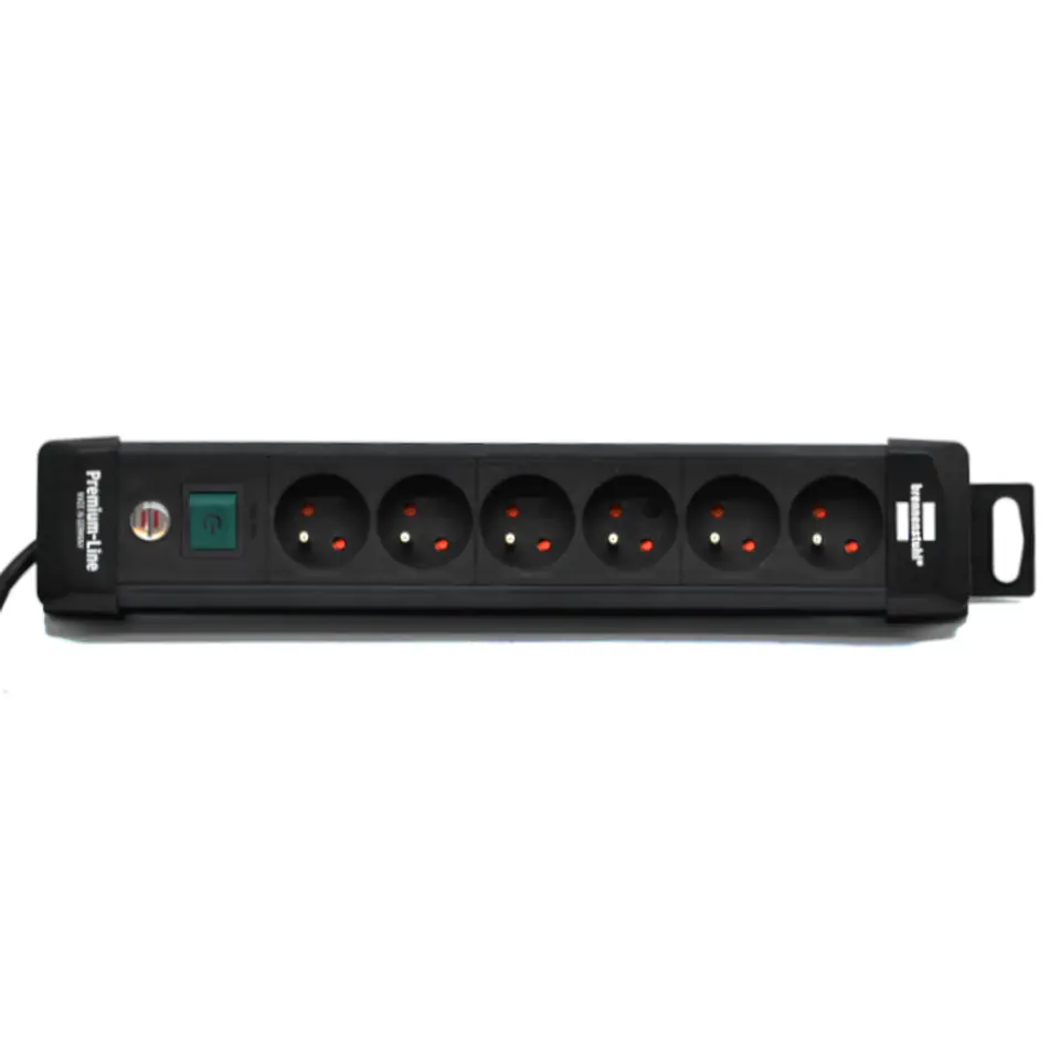 ⁨Premium Line Power Strip 6 Sockets 3m Black Brennenstuhl 1951164100⁩ at Wasserman.eu