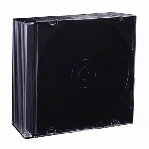 ⁨3024 Pudełko na 1 cd - slim - czarne - pakiet 10 szt.⁩ w sklepie Wasserman.eu
