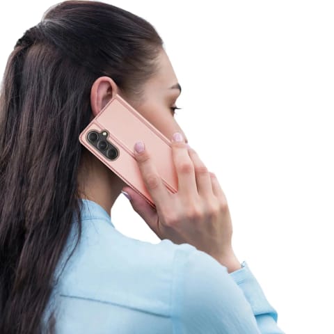 ⁨Etui portfel z podstawką do Samsung Galaxy S23 FE Dux Ducis Skin Pro - różowe⁩ w sklepie Wasserman.eu
