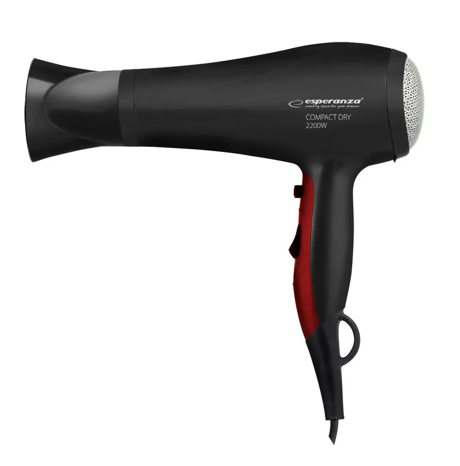 ⁨Esperanza EBH004K Hair dryer Black 2200 W⁩ at Wasserman.eu