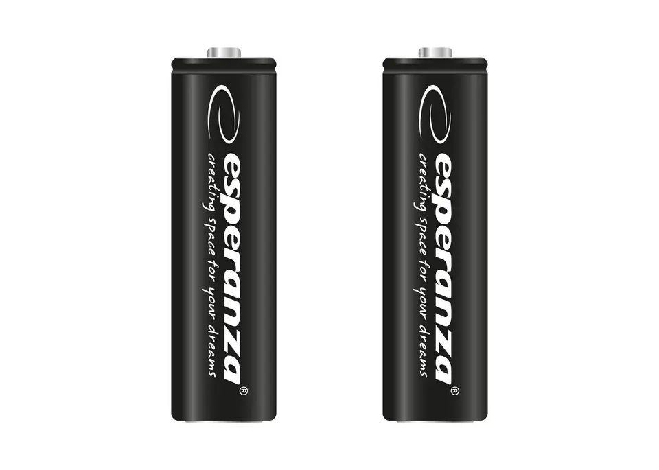 ⁨EZA105 Esperanza rechargeable batteries ni-mh aa high-capacity 2600mah 2pcs black⁩ at Wasserman.eu