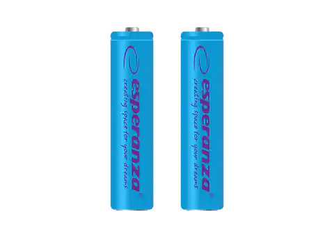 ⁨EZA101B Esperanza rechargeable ni-mh aaa 1000mah 2pcs Blue⁩ at Wasserman.eu