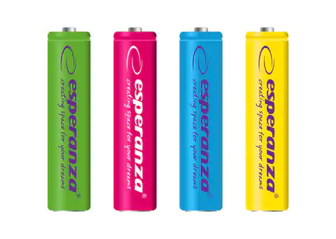 ⁨EZA107 Esperanza rechargeable ni-mh aaa 1000mah 4pcs. color mix⁩ at Wasserman.eu