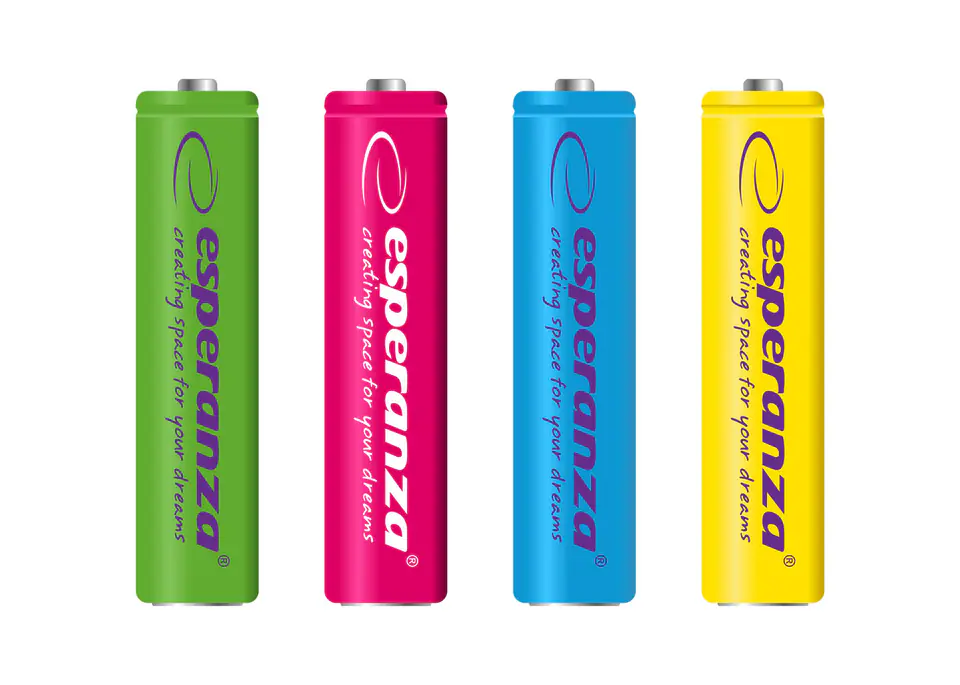 ⁨EZA107 Esperanza rechargeable ni-mh aaa 1000mah 4pcs. color mix⁩ at Wasserman.eu