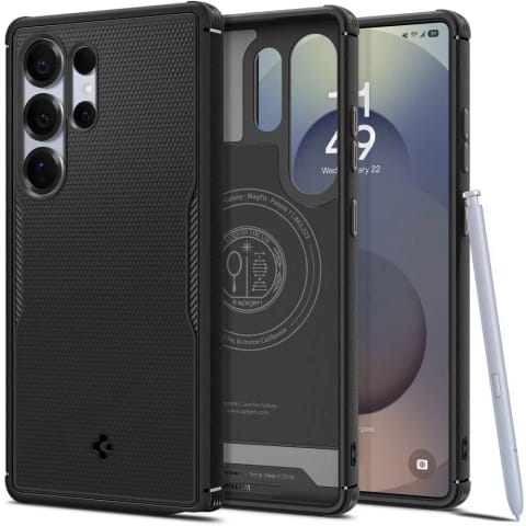 ⁨Etui do Samsung Galaxy S25 Ultra Matte Black Spigen Core Armor Mag MagSafe⁩ w sklepie Wasserman.eu