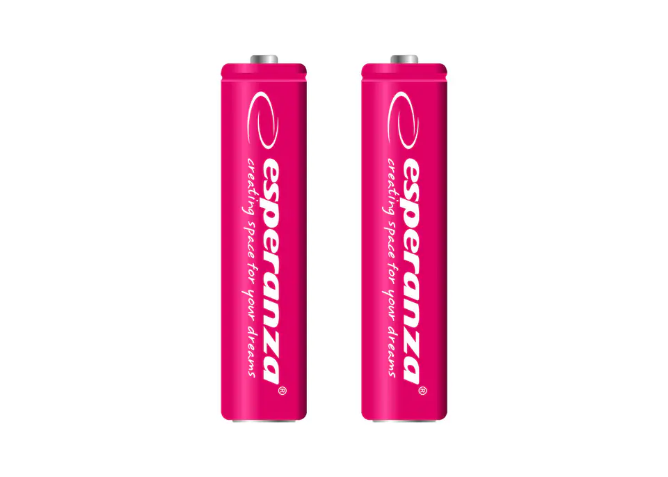 ⁨EZA101R Esperanza rechargeable ni-mh aaa 1000mah 2pcs. Red⁩ at Wasserman.eu