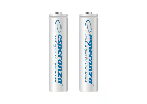 ⁨EZA101W Esperanza rechargeable batteries ni-mh aaa 1000mah 2pcs. White⁩ at Wasserman.eu